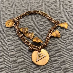 Vintage Michigan Bell Phone Company Charm Bracelet